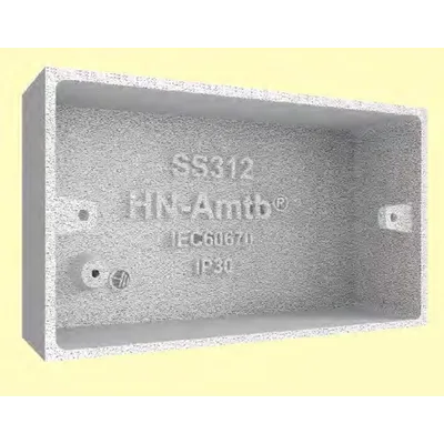 HN-AMTB無量光明制箱-孖(生鐵沿水) < 電工鐵喉及配件< 工程材料